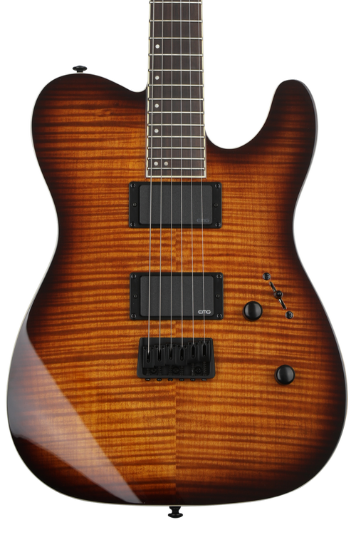 ESP LTD TE-401FM - Dark Brown Sunburst | Sweetwater