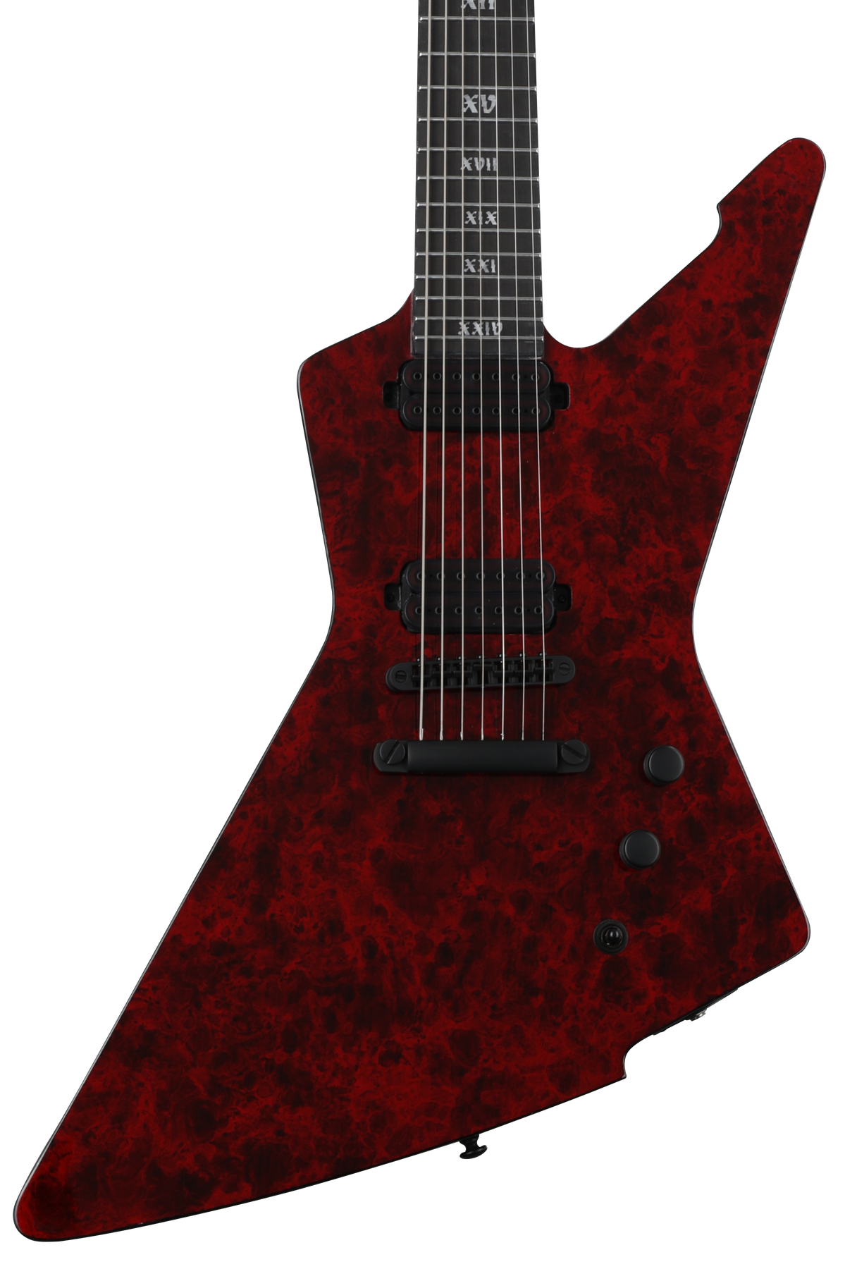 Schecter E-7 Apocalypse Electric Guitar - Red Reign | Sweetwater