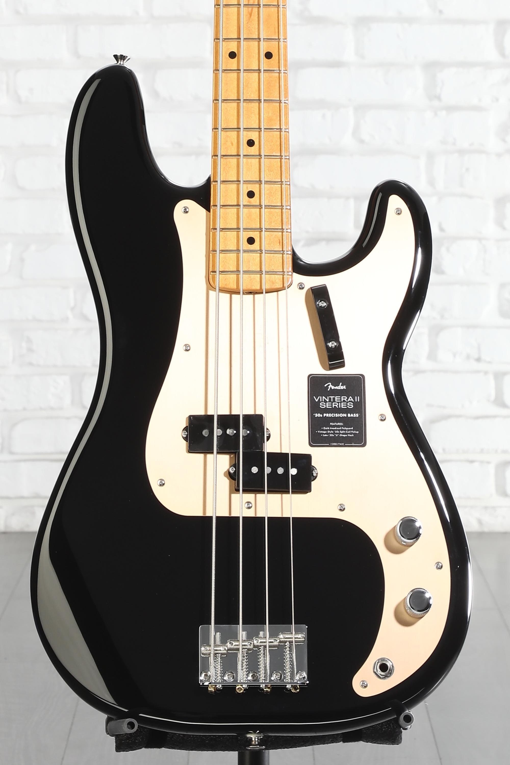 Fender Vintera II '50s Precision Bass - Black | Sweetwater