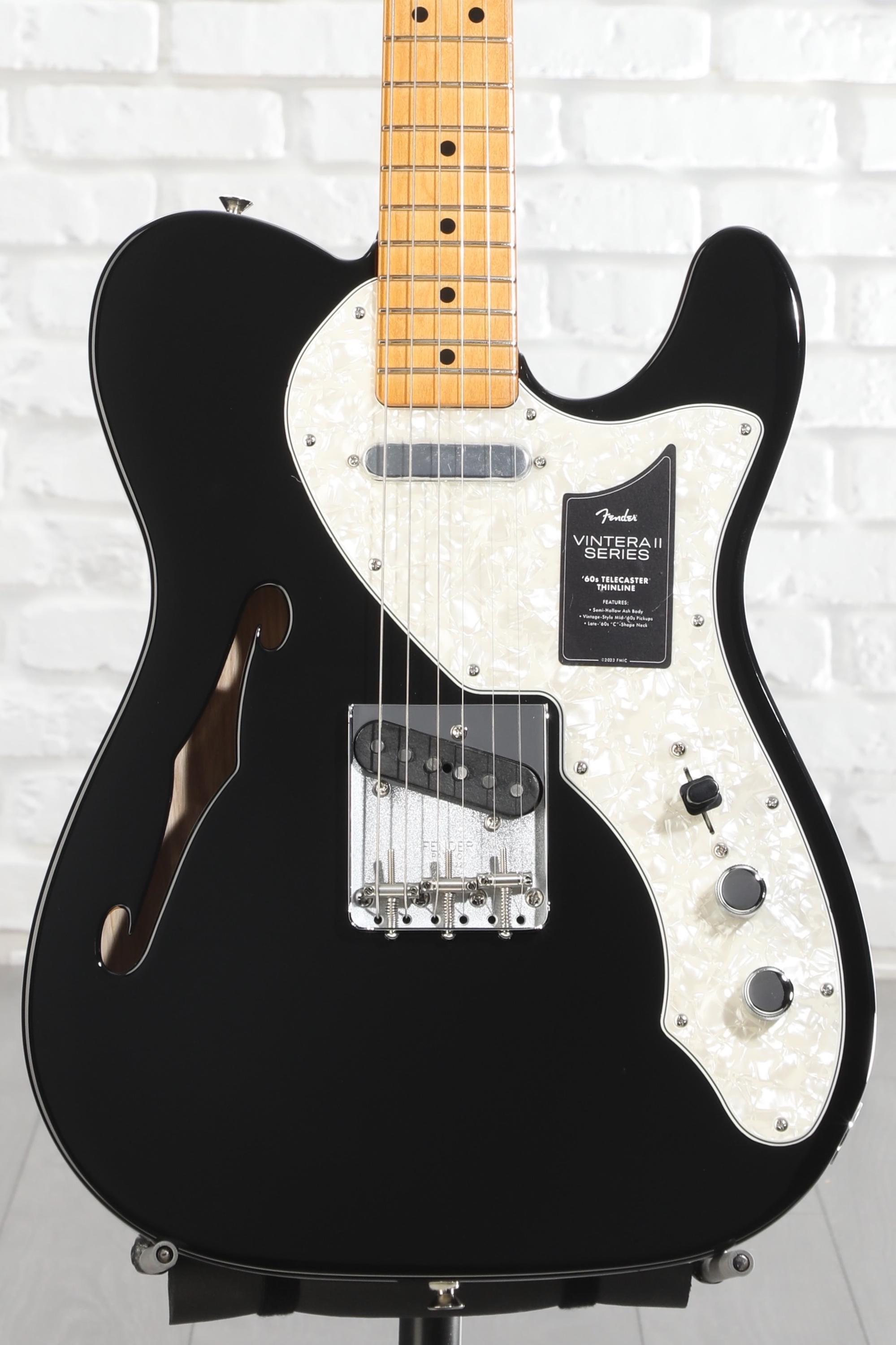 Fender Vintera II '60s Telecaster Thinline Electric Guitar - Black