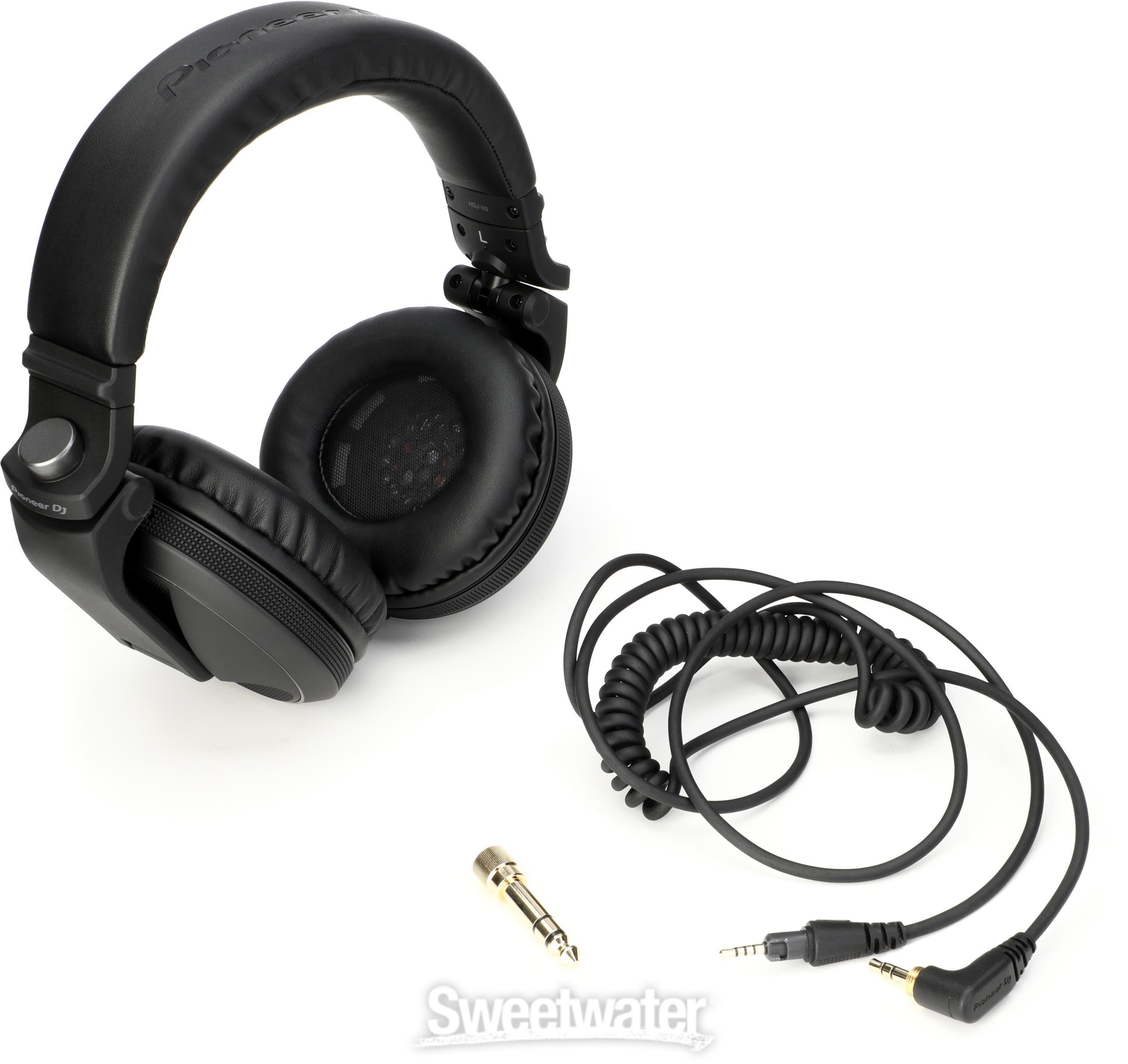 Pioneer DJ HDJ-X5 Professional DJ Headphones - Black | Sweetwater