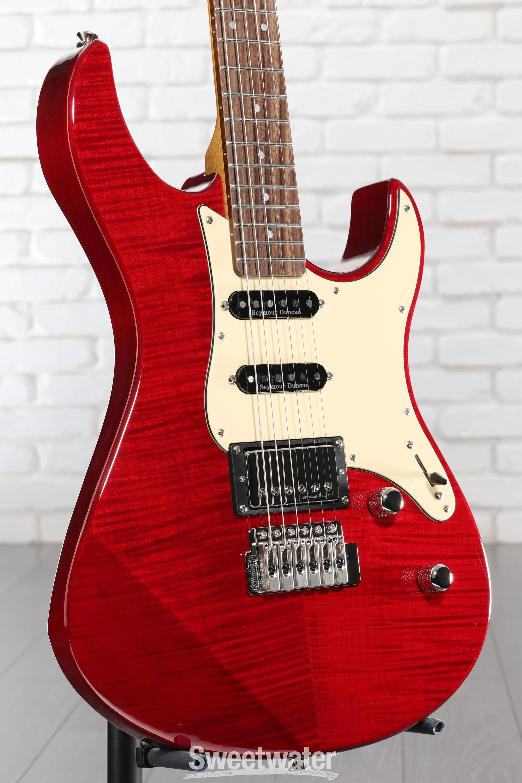 Yamaha PAC612VIIFMX Pacifica Electric Guitar - Fired Red | Sweetwater