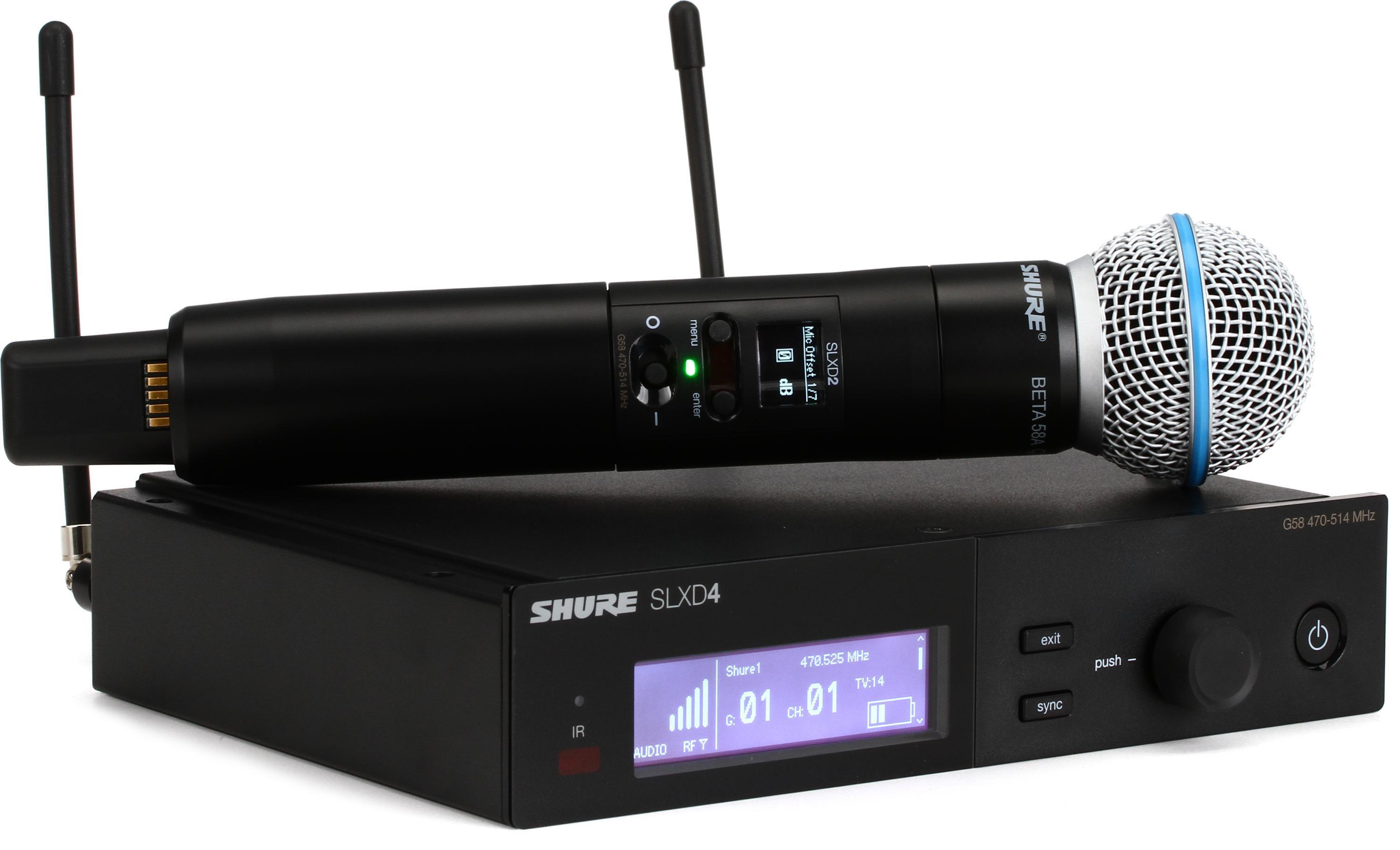 Shure SLXD24/B58 Digital Wireless Handheld Microphone System - G58