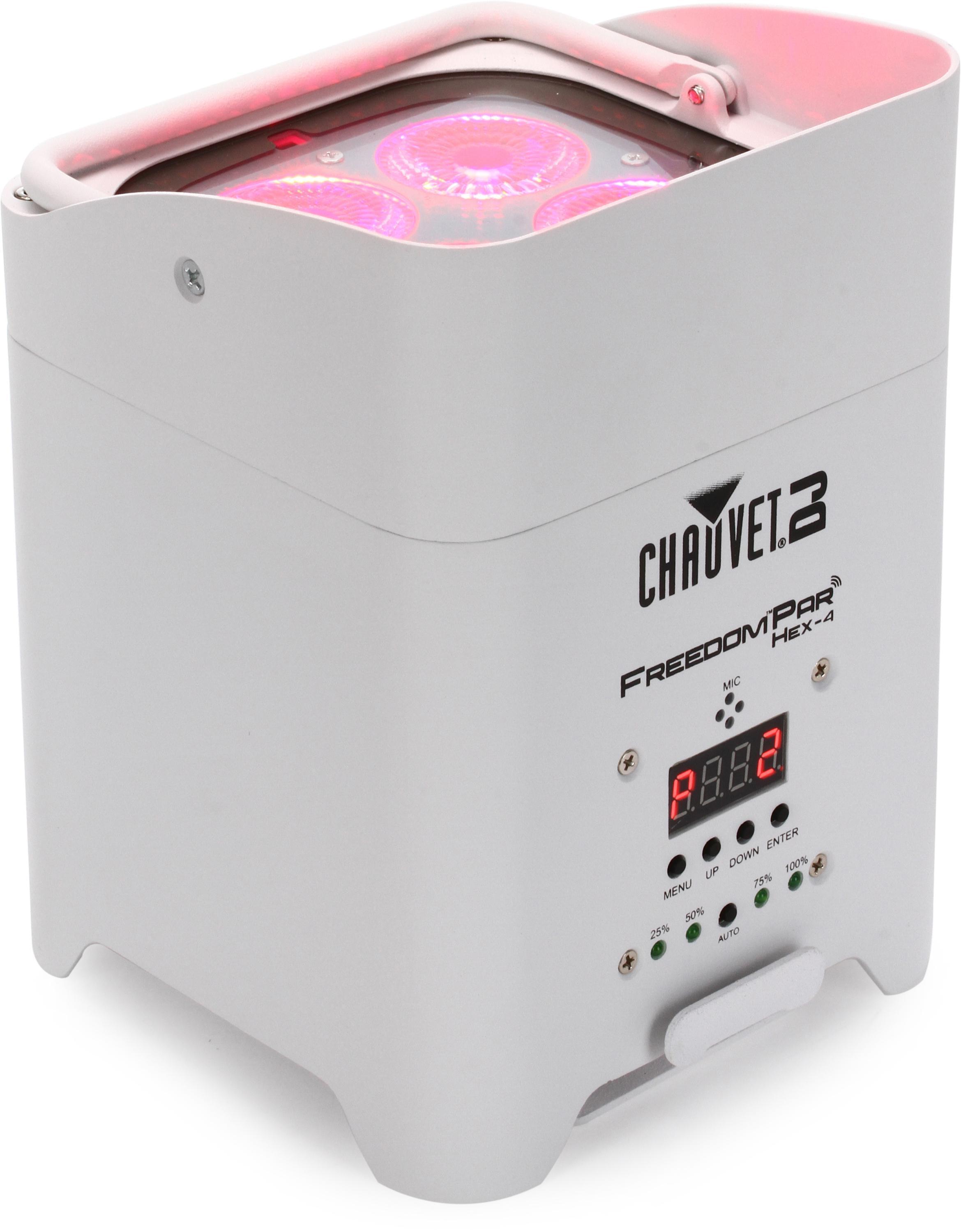 Chauvet DJ Freedom Par Hex-4 RGBAW+UV Wireless Par - White