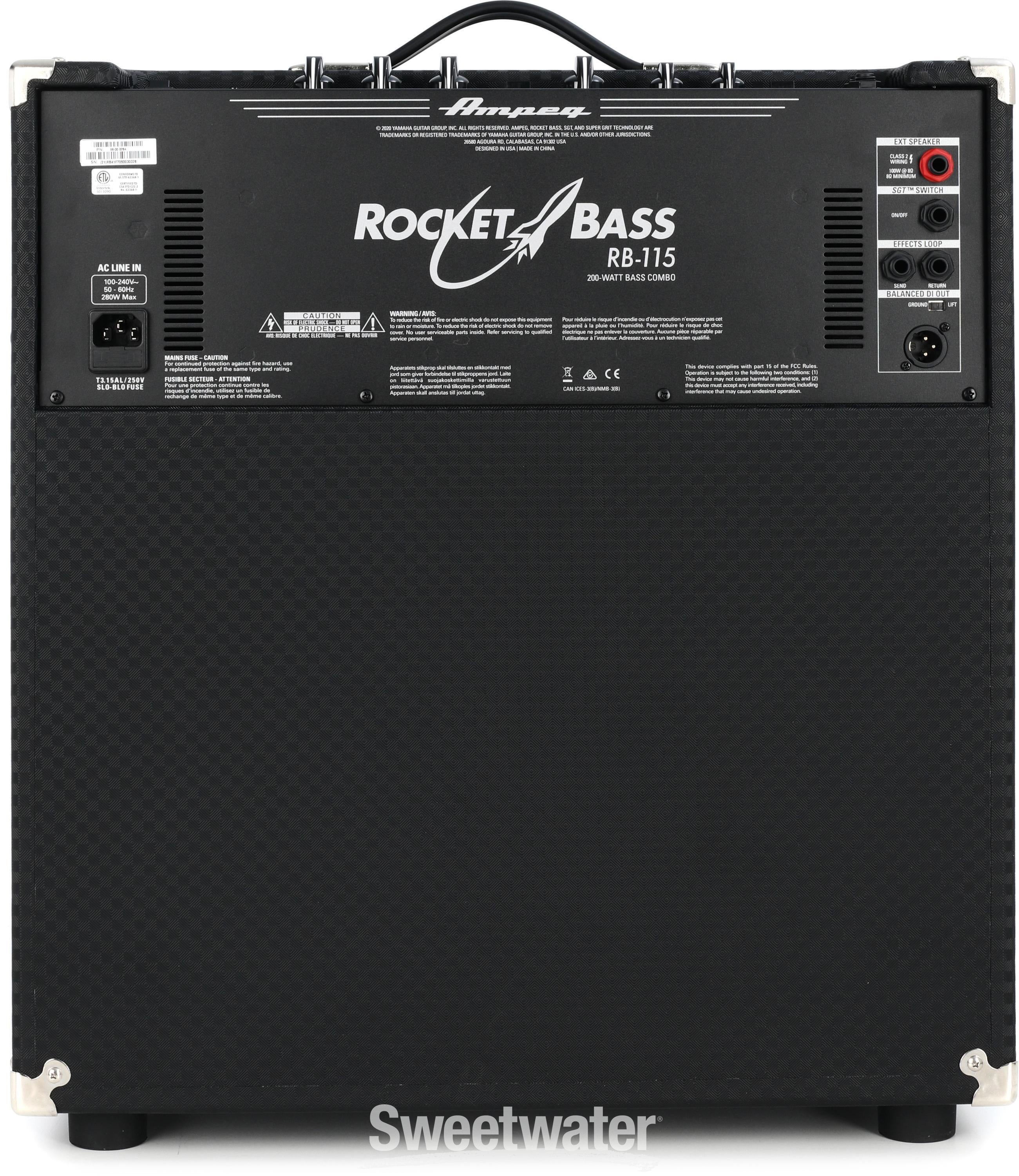 Ampeg Rocket Bass RB-115 1 x 15-inch 200-watt Bass Combo Amp