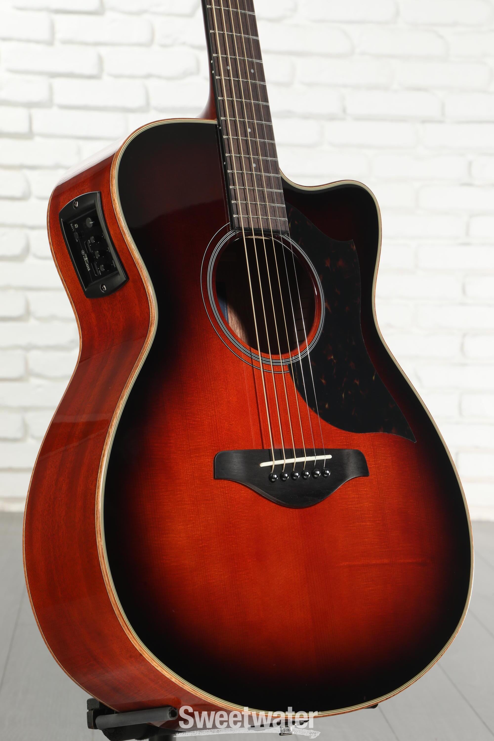 Yamaha AC1M Concert Cutaway Acoustic-electric Guitar - Tobacco
