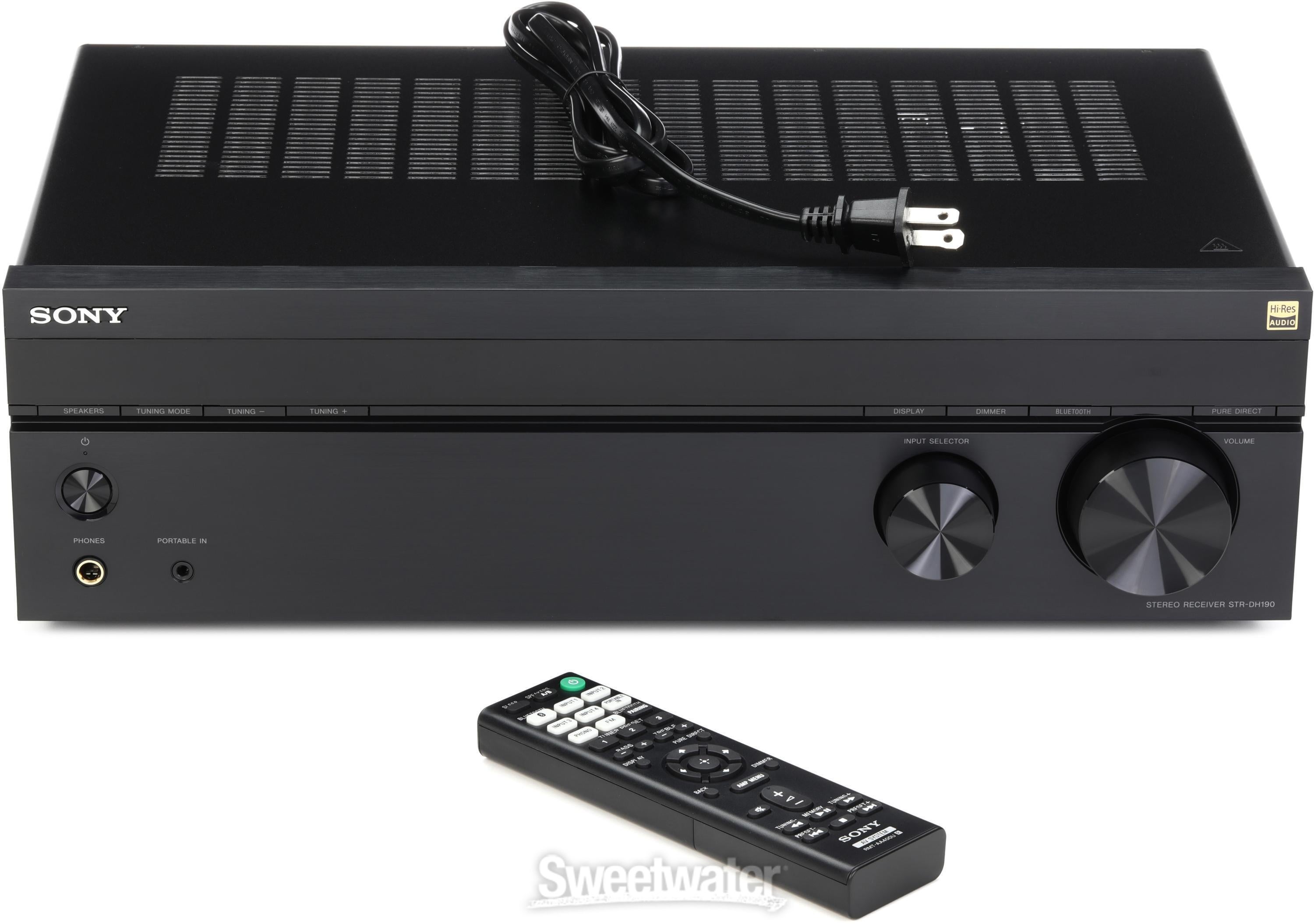 SONY STR-DH190 AVアンプ Sony STR-DH190 Stereo Receiver | Sweetwater