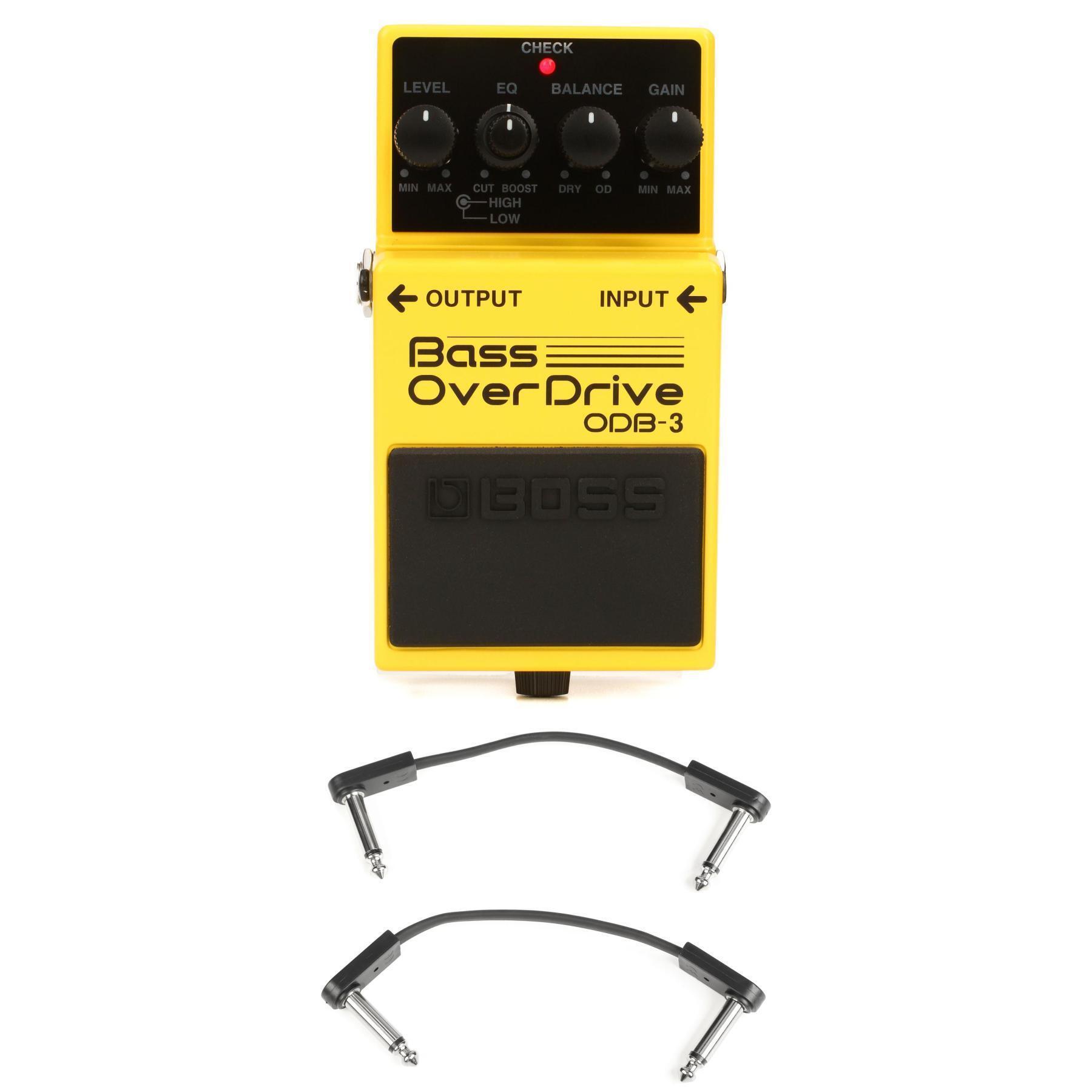 Boss ODB-3 Bass Overdrive Pedal with EBS Patch Cables | Sweetwater