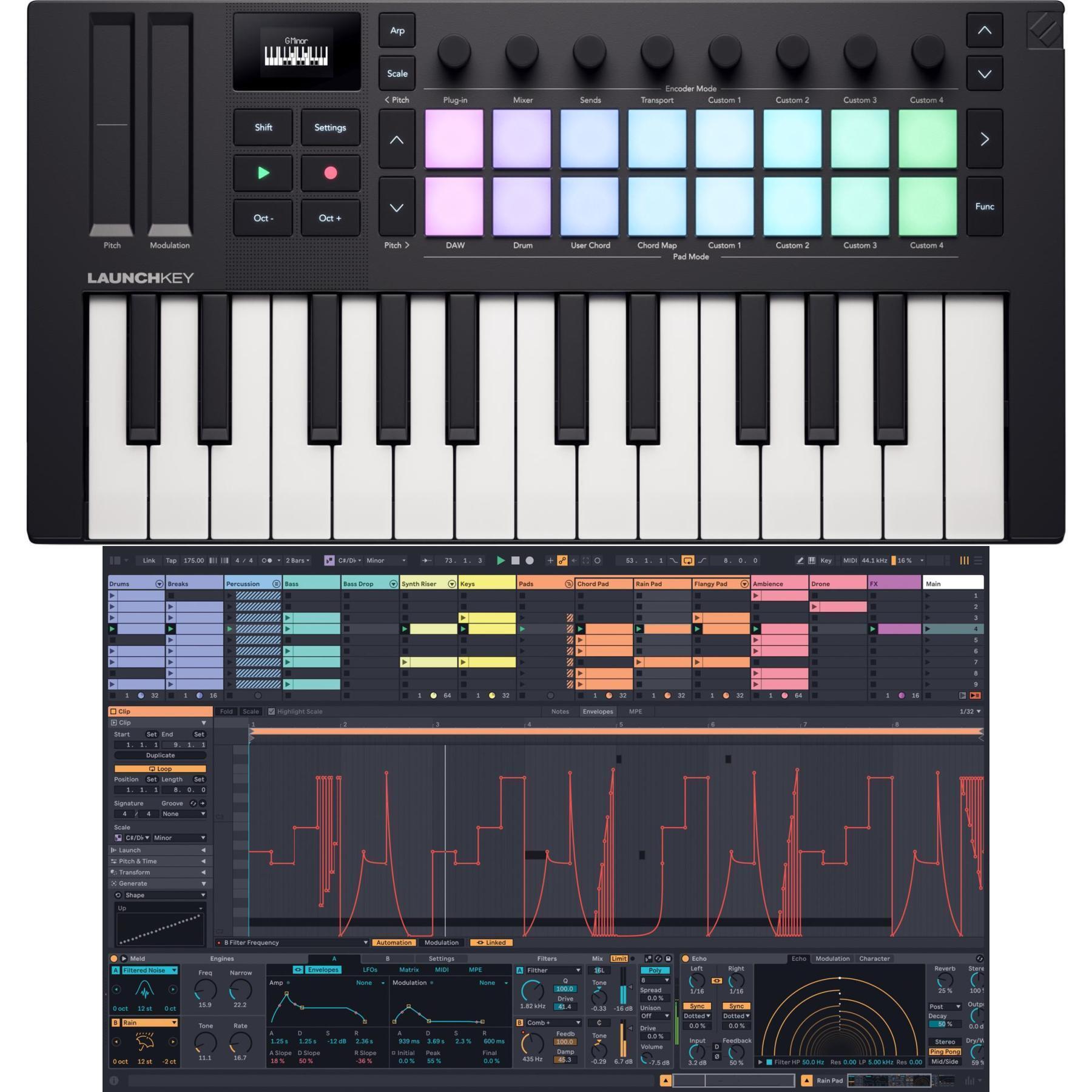 Novation Launchkey Mini 25 MK4 25-key Keyboard Controller with