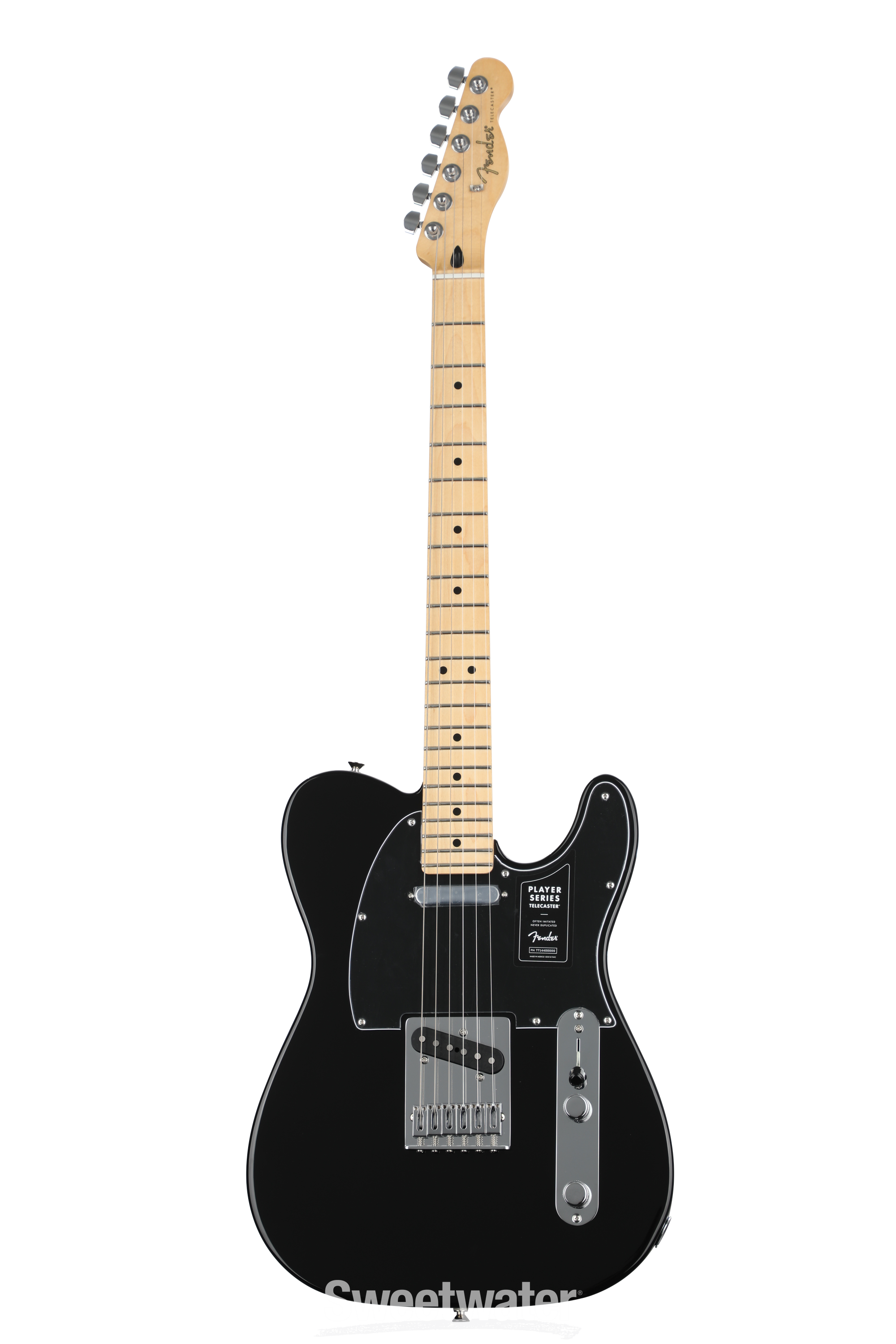 Fender Player Telecaster - Black with Maple Fingerboard | Sweetwater