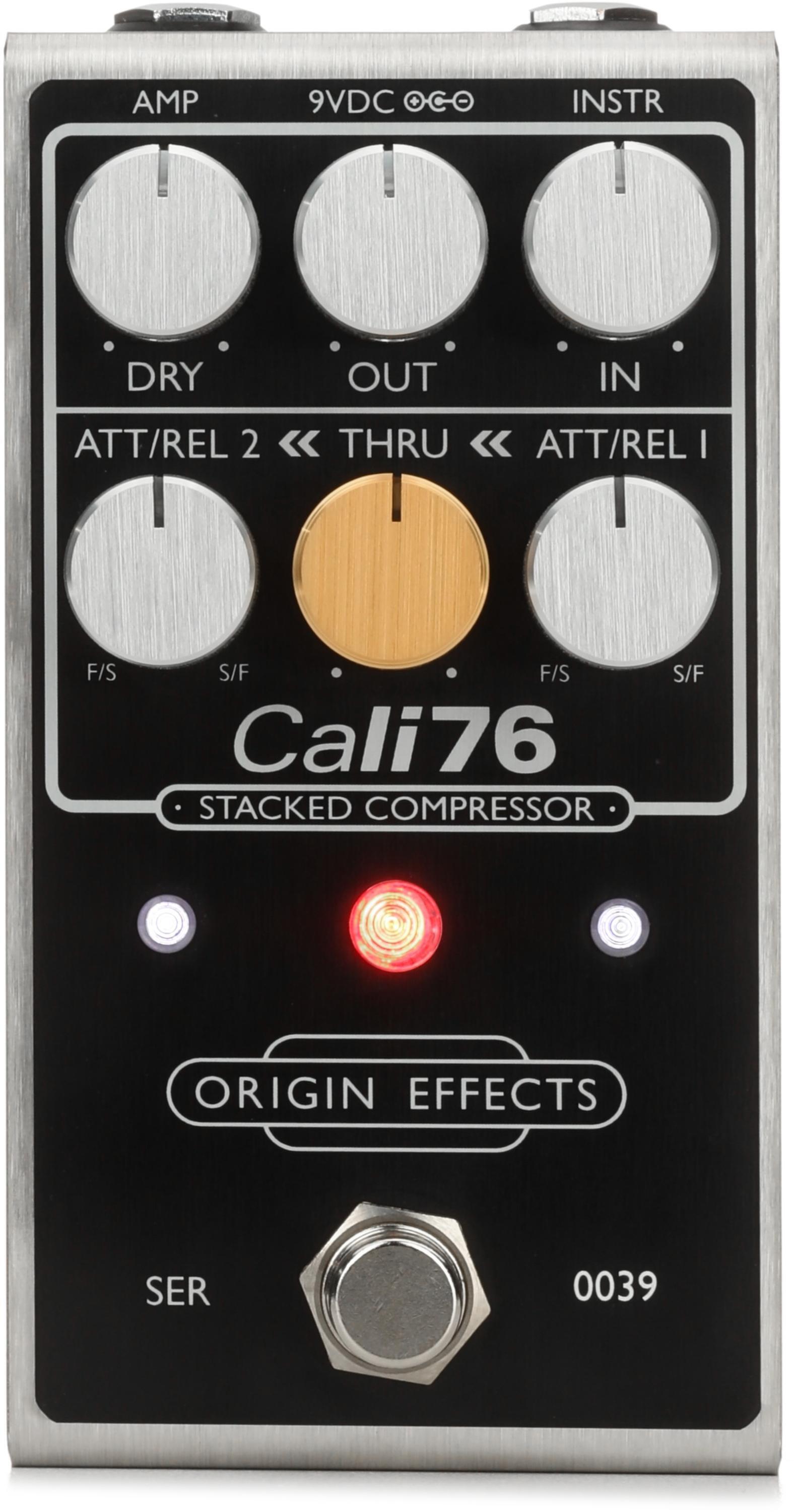 Origin Effects Cali76 Stacked Compressor Pedal - Black | Sweetwater