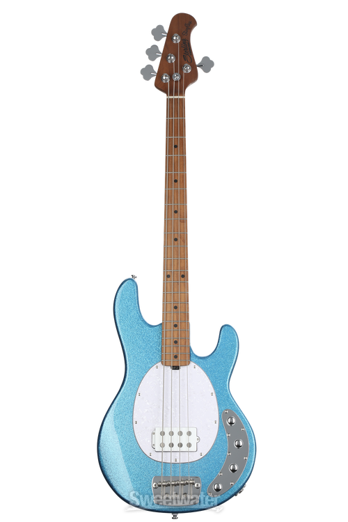 Sterling By Music Man StingRay RAY34 Bass Guitar - Blue Sparkle