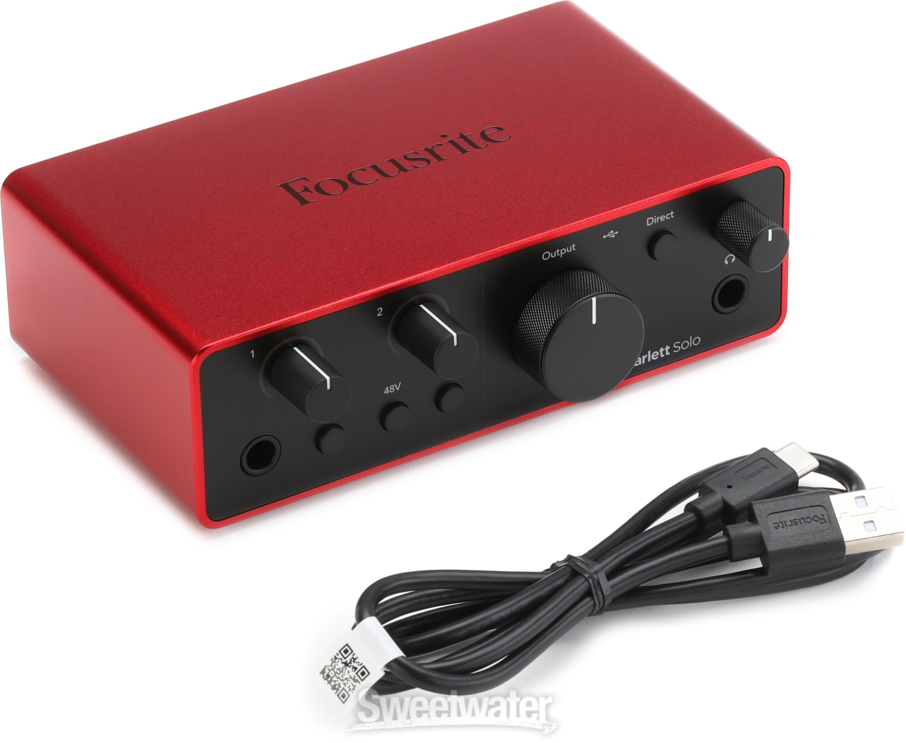 DTM・DAW Focusrite Scarlett Solo gen4 Scarlett Solo 4th Generation