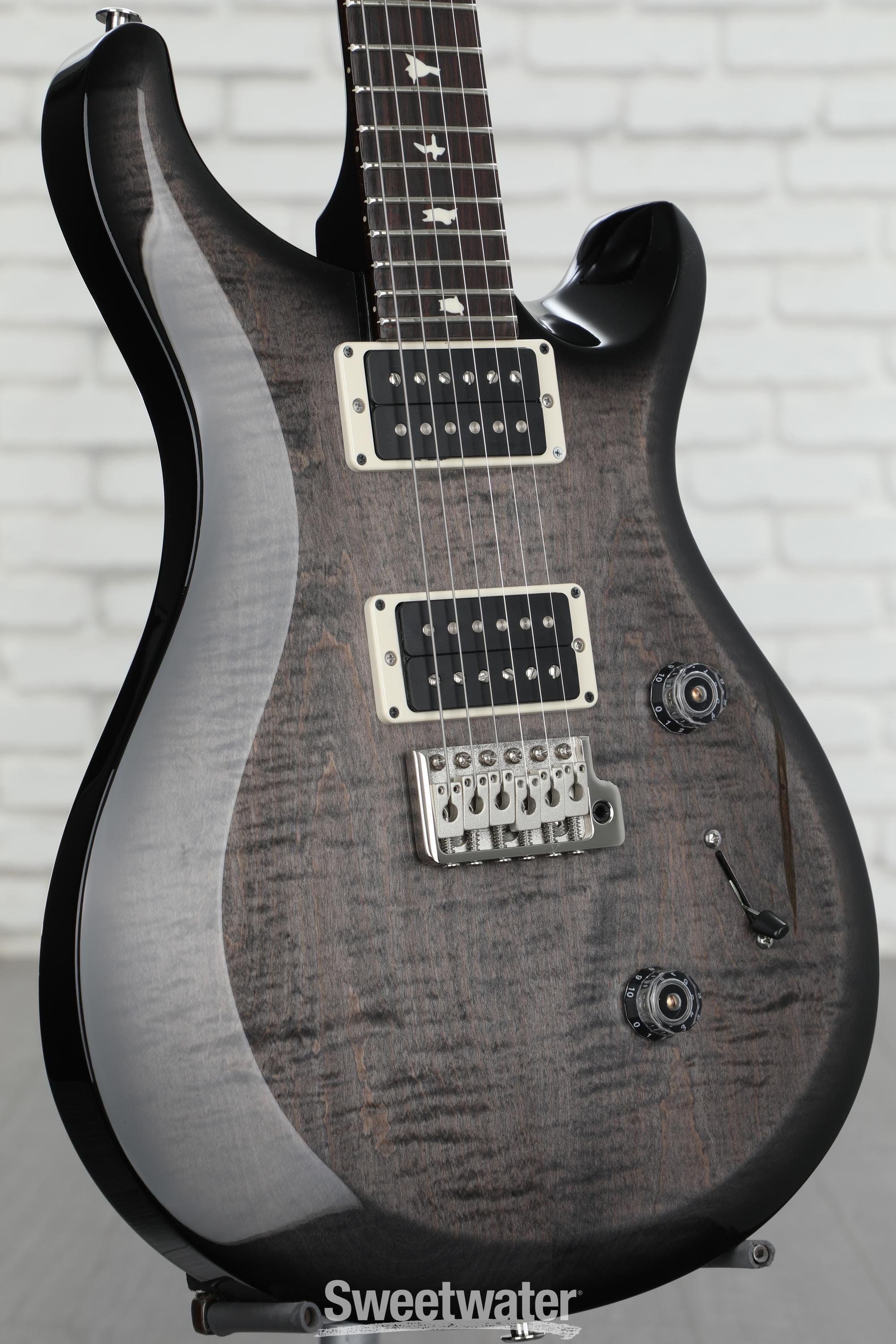 PRS S2 Custom 24 Electric Guitar - Faded Gray Black Burst | Sweetwater
