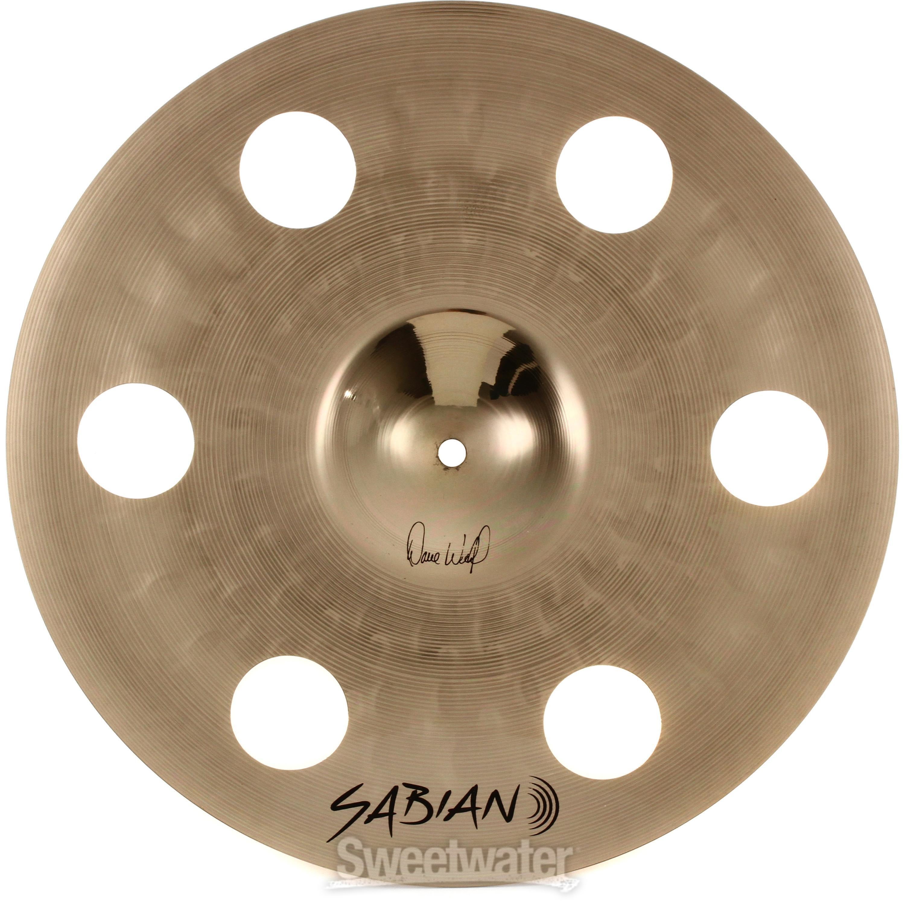Sabian 16 inch HHX O-Zone Crash Cymbal - Brilliant Finish | Sweetwater