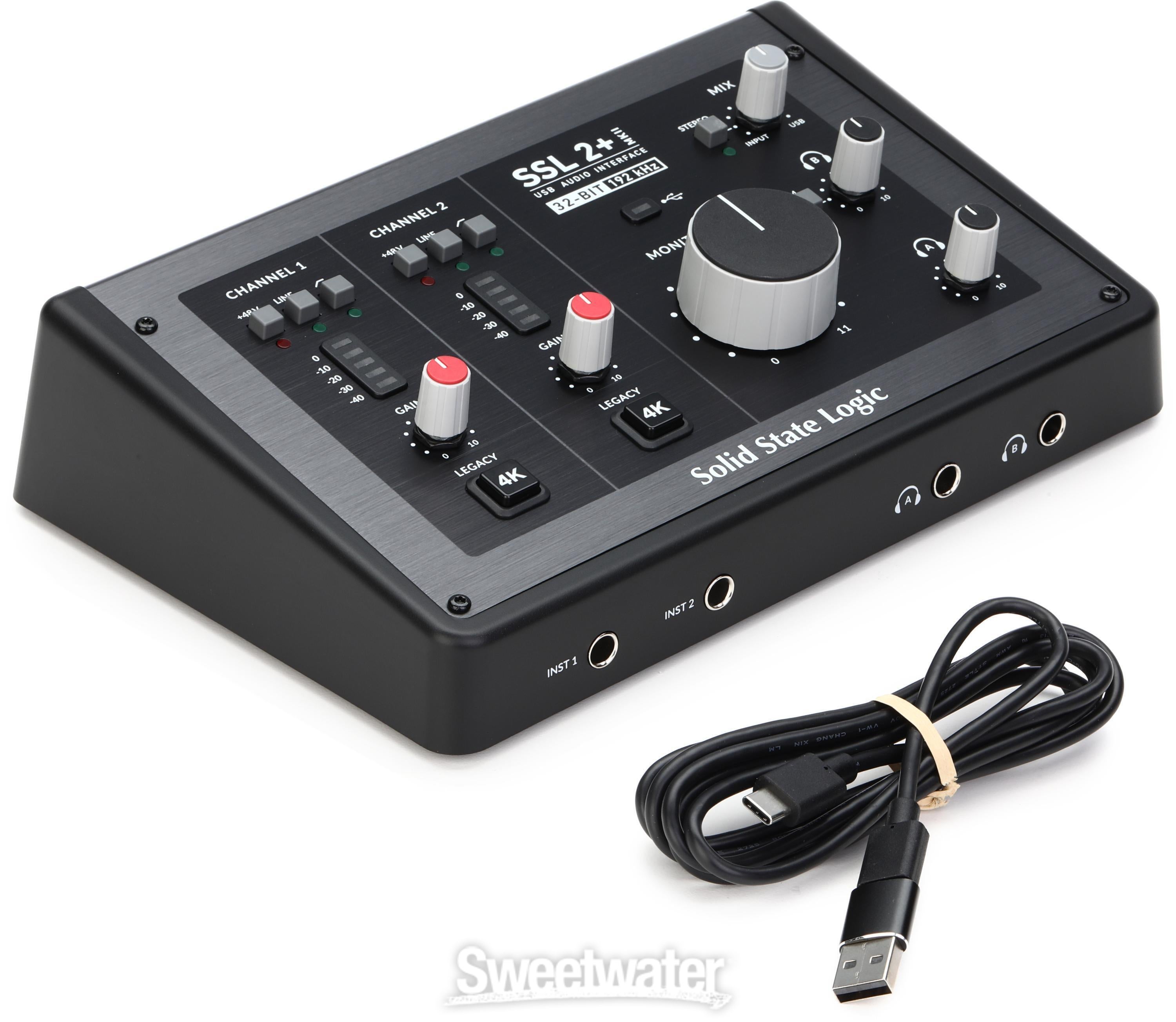 Solid State Logic SSL 2+ MKII USB-C Audio Interface | Sweetwater