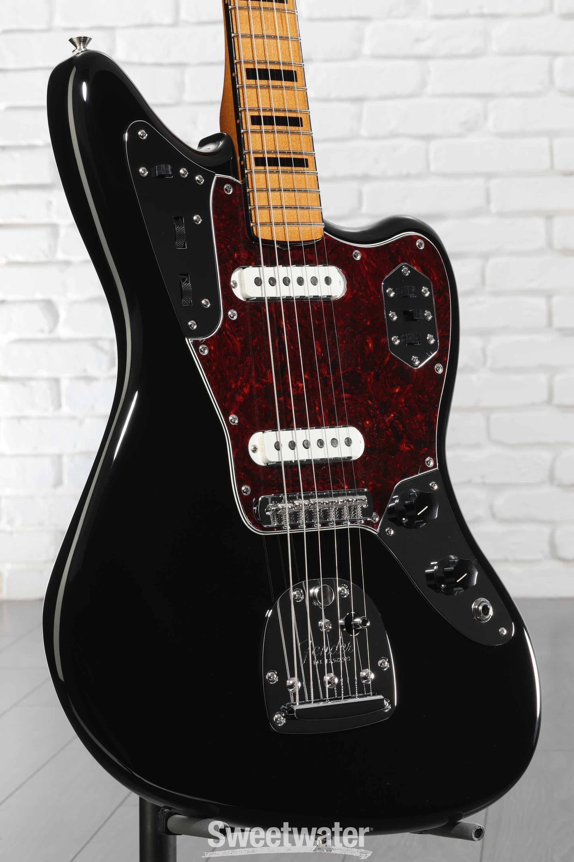 Fender Vintera II '70s Jaguar Electric Guitar - Black | Sweetwater