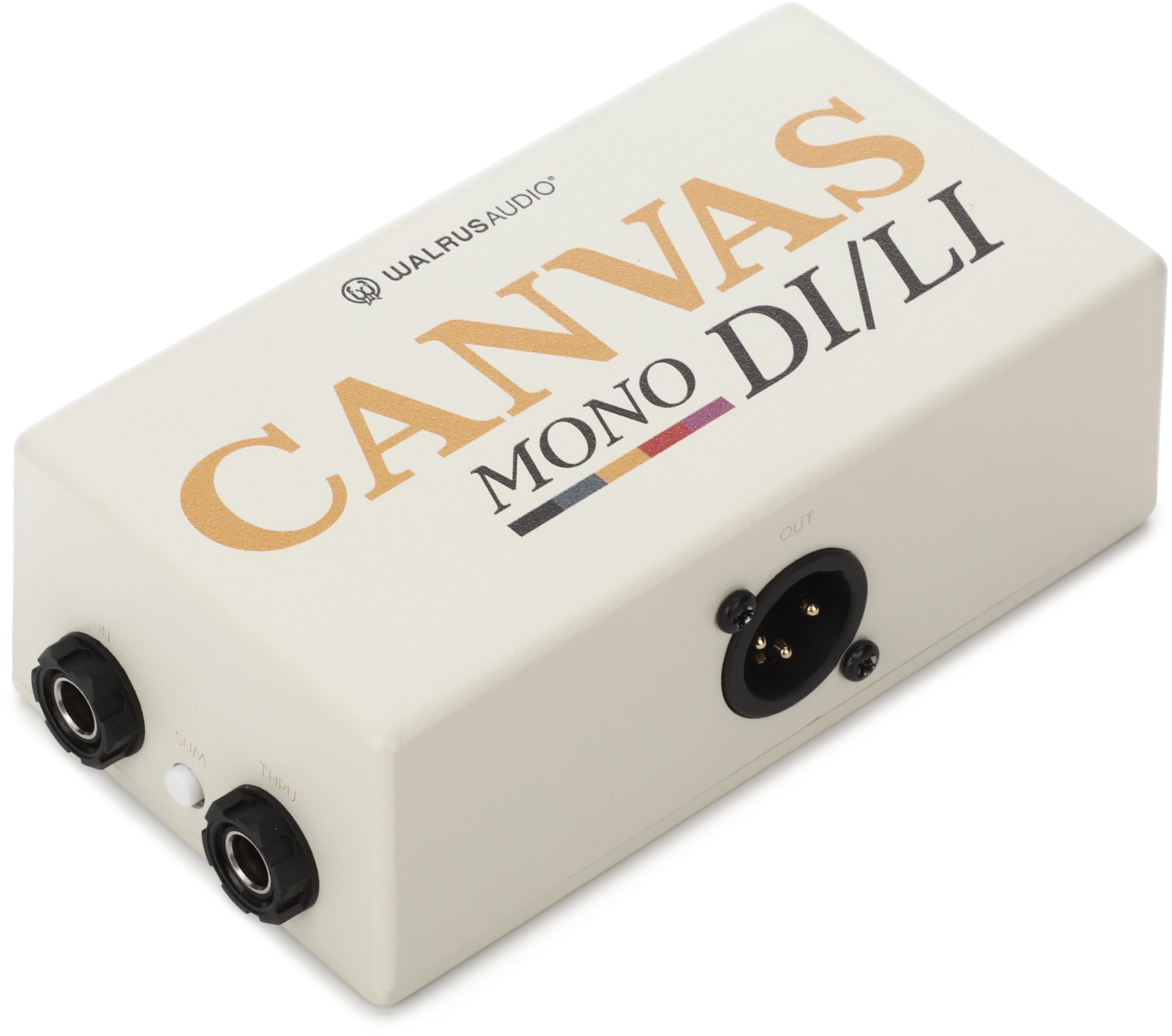 ギター Walrus Audio Canvas Mono D.I./L.I. Canvas Line Isolator / D.I.