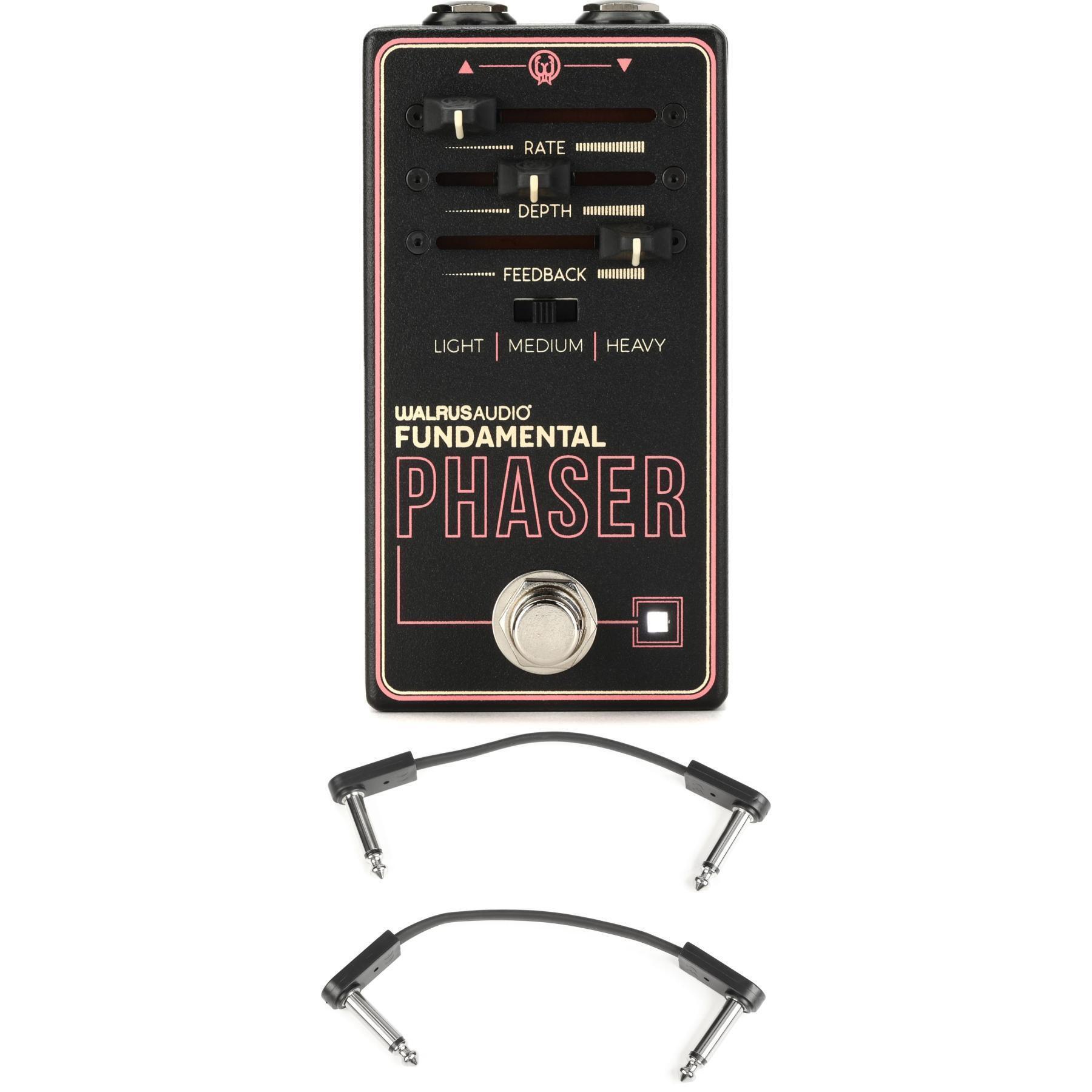 Walrus Audio Fundamental Series Phaser Pedal with EBS Patch Cables