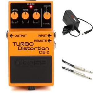 Boss DS-2 Turbo Distortion Pedal | Sweetwater