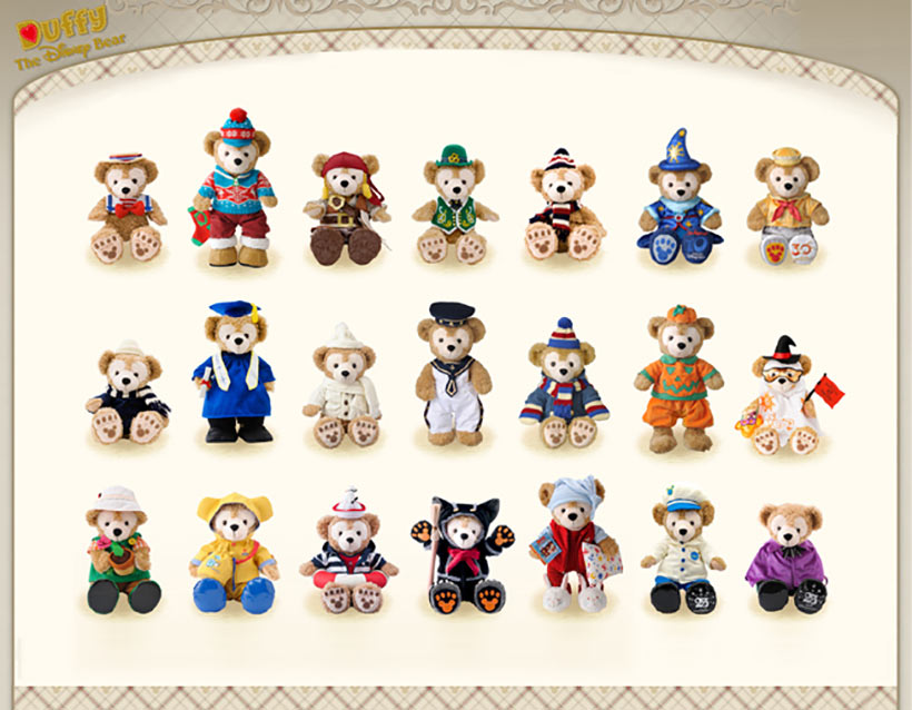 公式】大人気のダッフィー♪あなたはどのコスチュームが好き！？｜東京