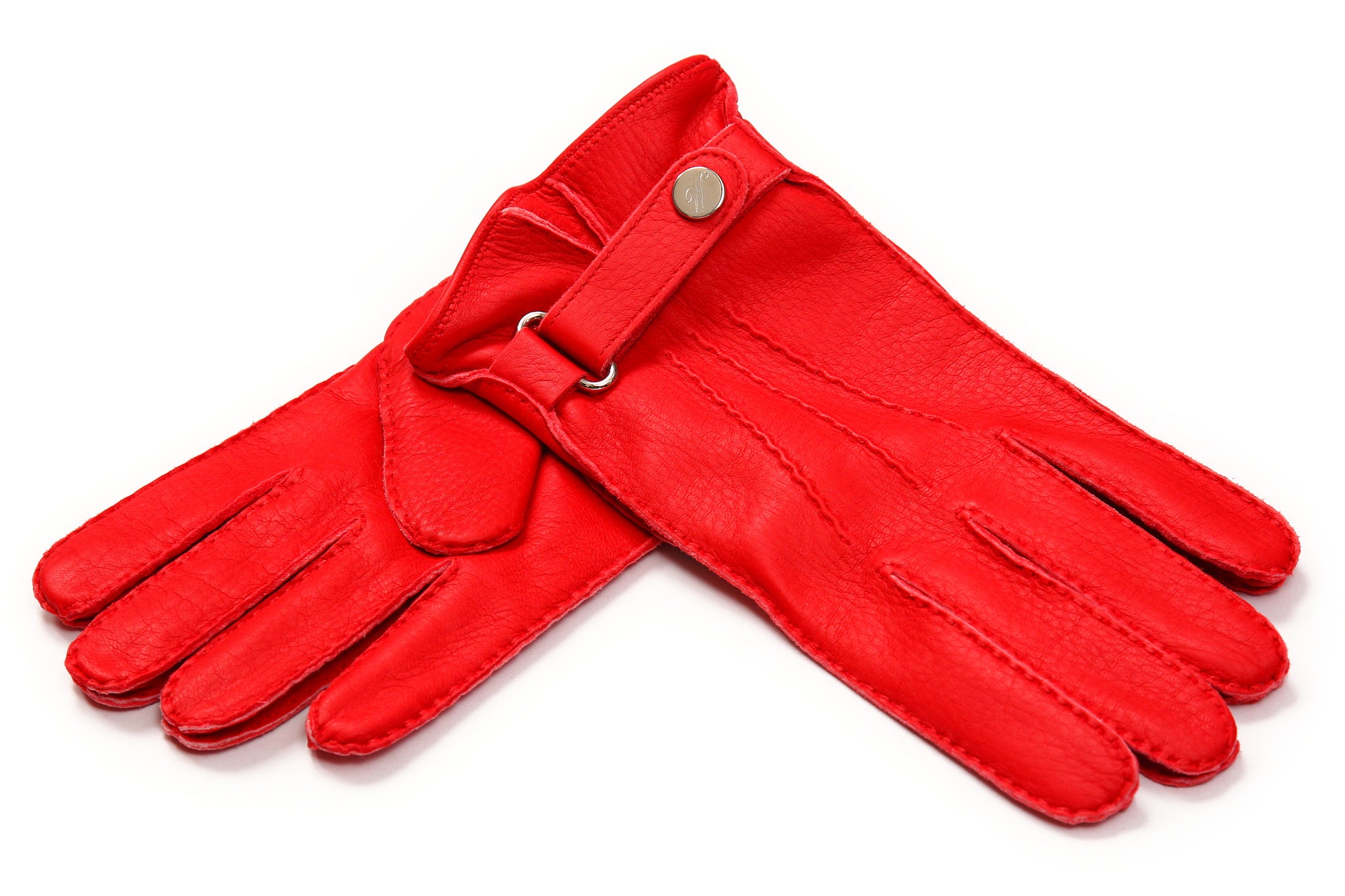 円安前 メローラ ナッパ焦茶 カシミア赤 グローブ 革手袋 MEROLA