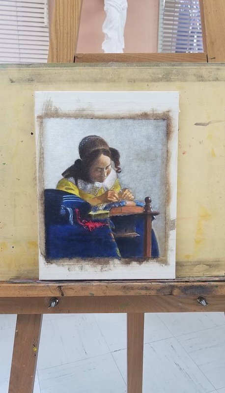 Y会員様の油彩画「模写」 ｜ 大人におすすめの絵画教室｜銀座3丁目