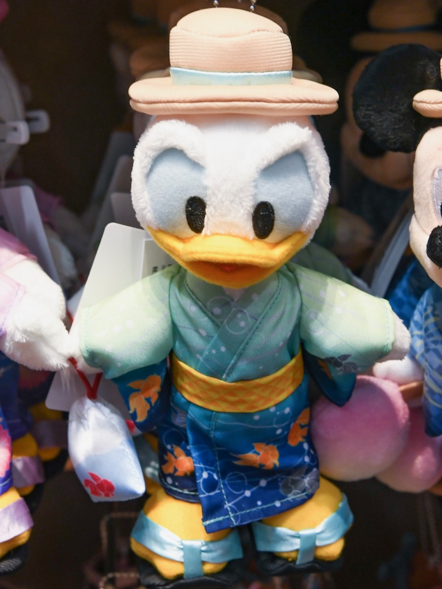 ディズニーリゾート ドナルド 浴衣 ぬいぐるみバッジ ディズニー