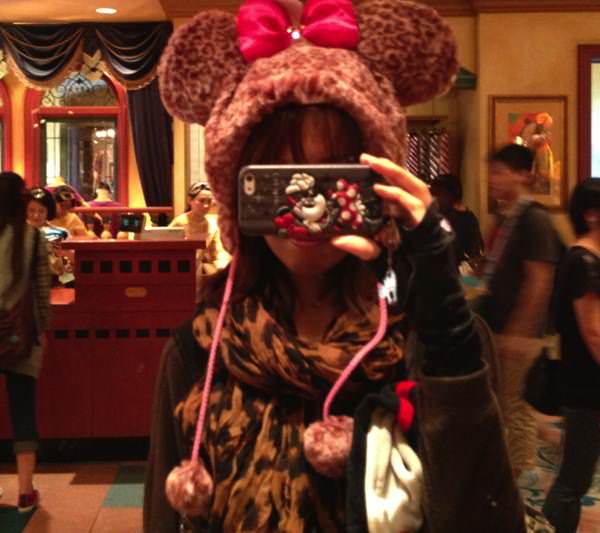 ミニーマウス ヒョウ柄 マフラー ミニーちゃんディズニーファン