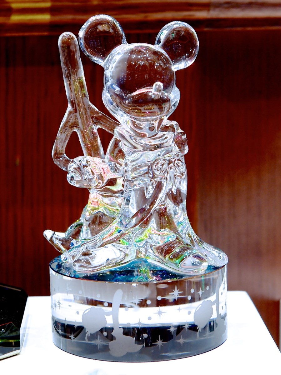 ガラスの靴 ミッキーマウス 置物