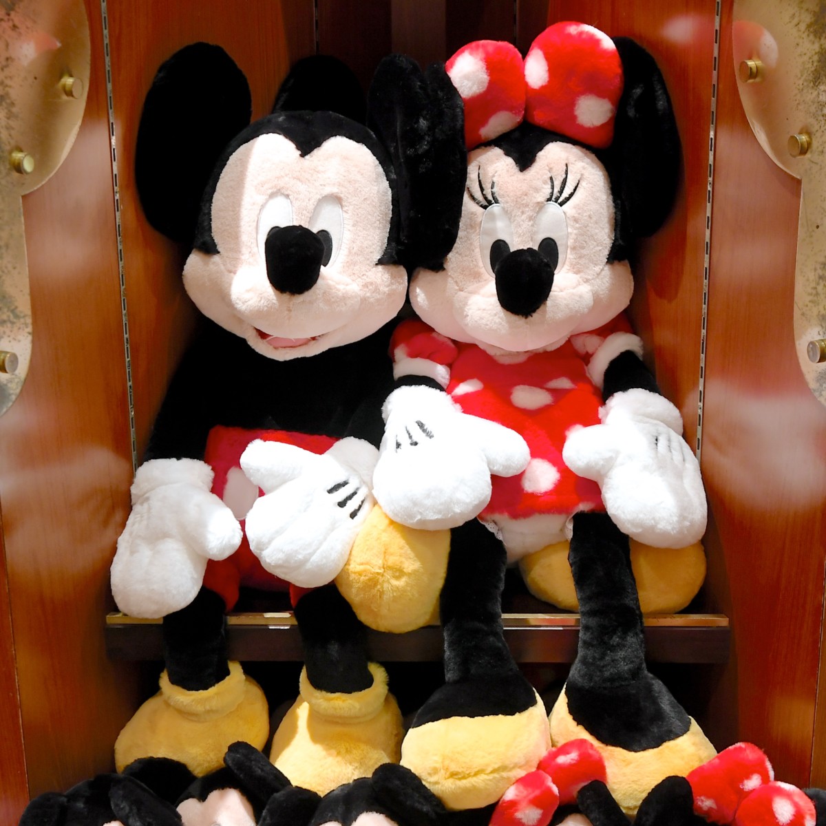 ミッキーミニーのフラッフィープラッシーのバースデーぬいぐるみ タグ