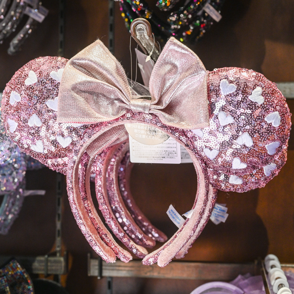 ミニー パルパルーザ スパンコール カチューシャ ピンク キラキラ