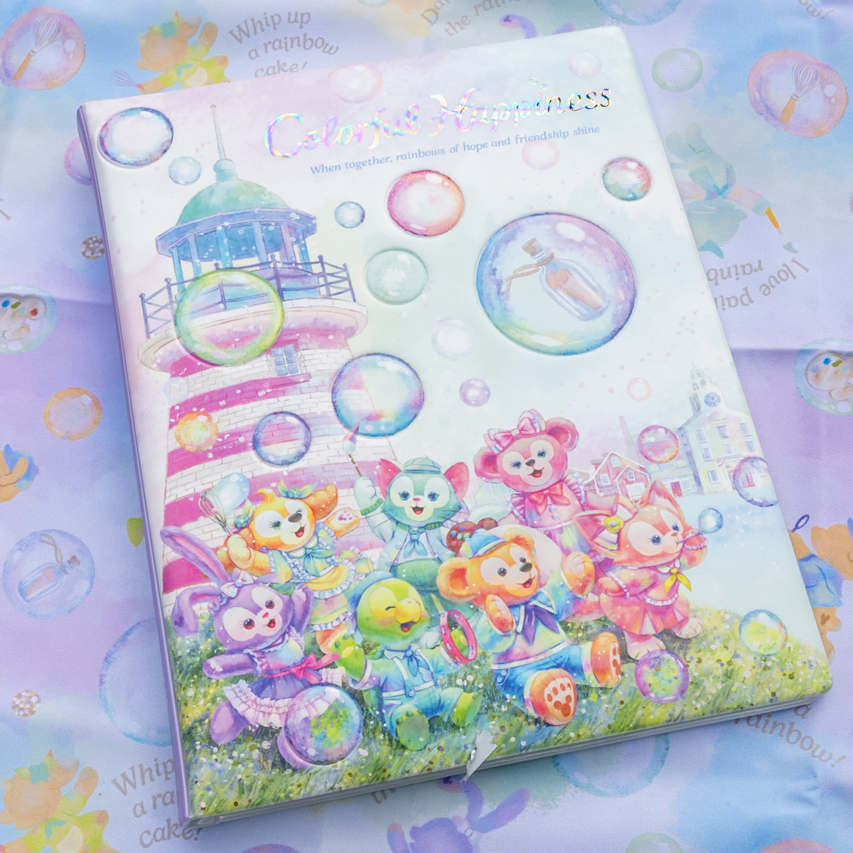 ディズニーシー カラフルハピネス ワッペン ワッペンホルダー