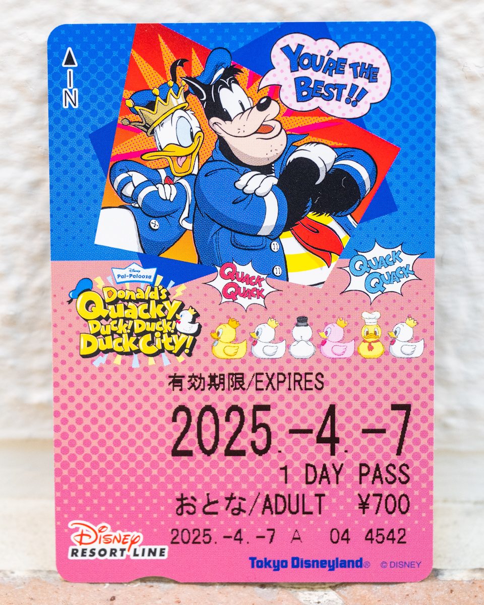 ディズニーリゾート リゾートライン 切符 ドナルド ドナルドの誕生日に