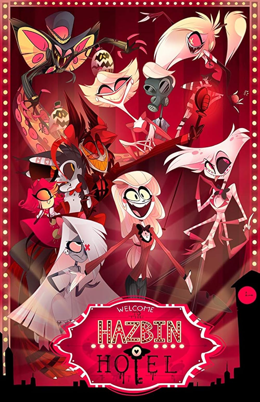 HAZBINHOTEL Hotel Staff Holiday Poster Hazbin Hotel Group Poster