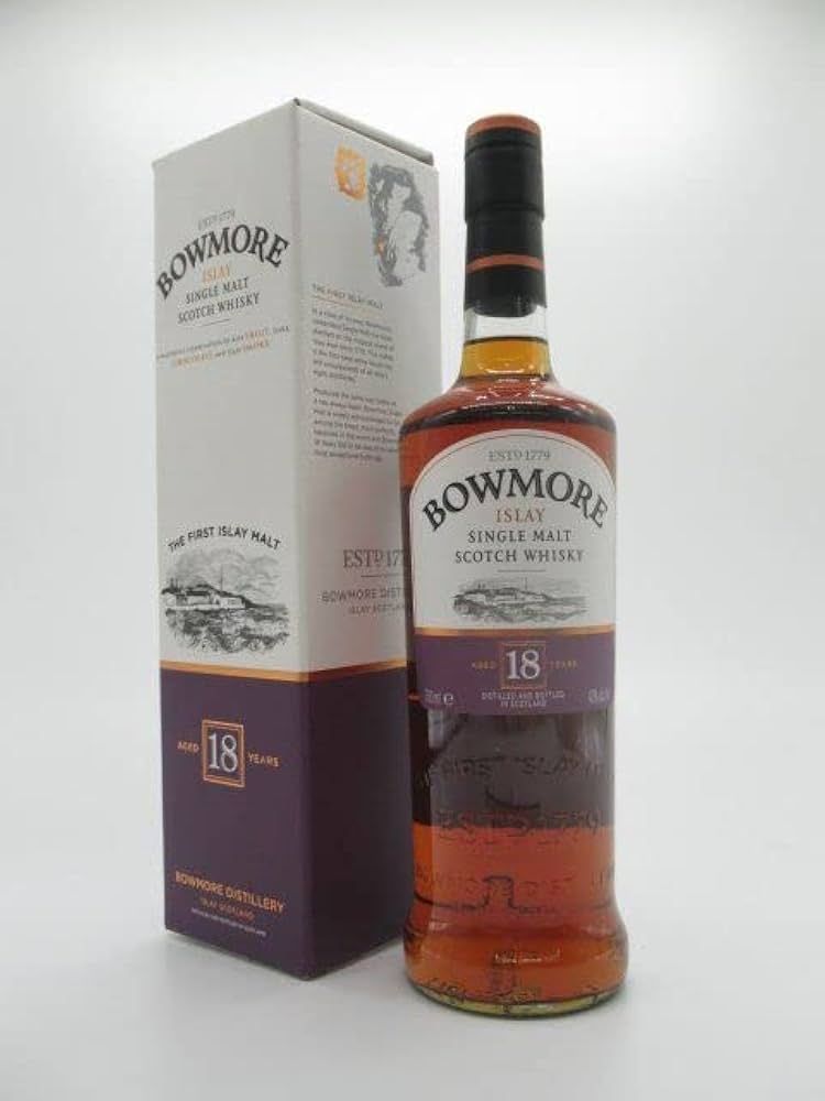 Amazon.co.jp: 【旧ラベル】ボウモア 18年 43度 700ml [並行輸入品