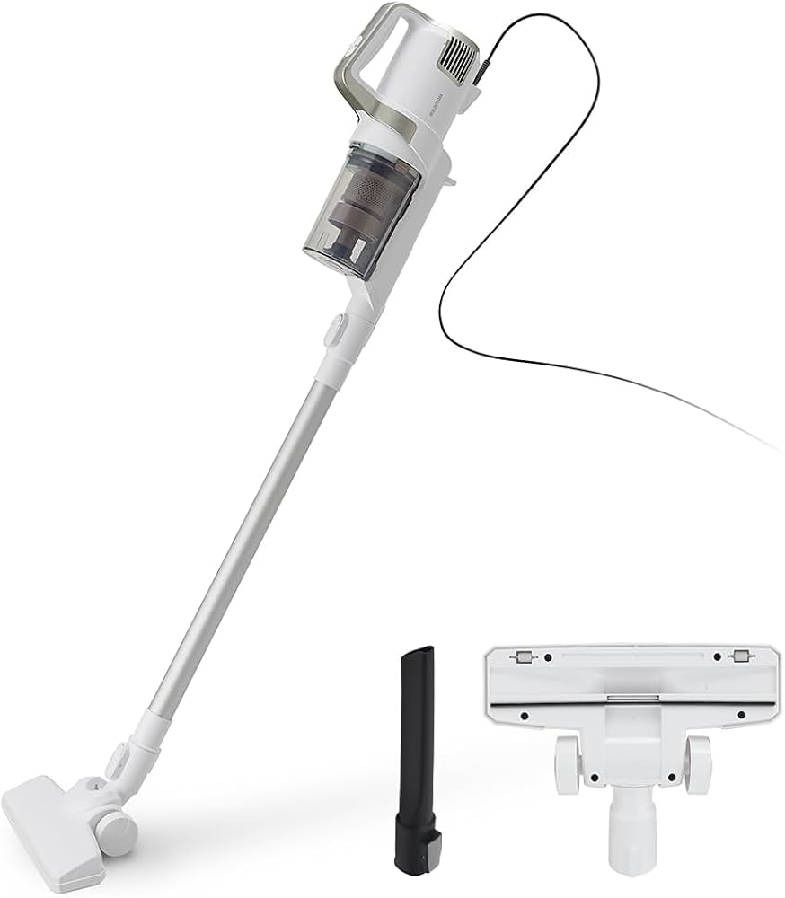 Amazon.co.jp: Iris Ohyama SCA-110-W Stick Vacuum Cleaner, Cyclone