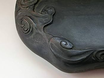 Amazon.co.jp: 硯龍彫り 大きいすずり石 雲竜 書道道具 大振り 上物