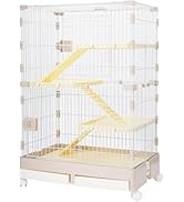 Amazon | ウサギ ペットケージ ハムスター 小動物ケージ キャスター