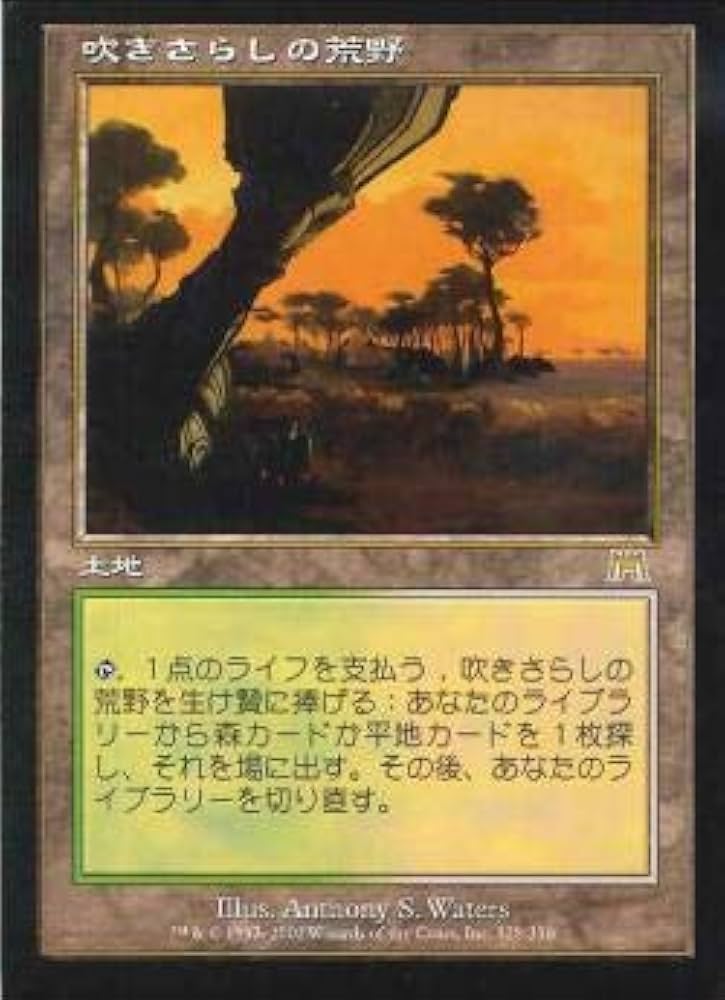 即決 MTG KTK 吹きさらしの荒野 日本語 4枚セット