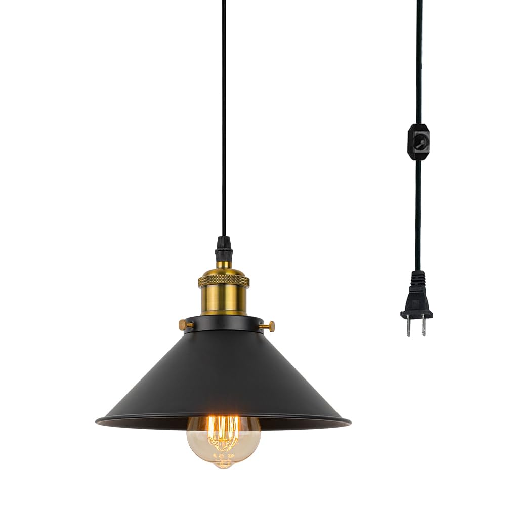 Amazon.co.jp : Kiven ペンダントライト 1灯 コンセント式(3m) 吊り