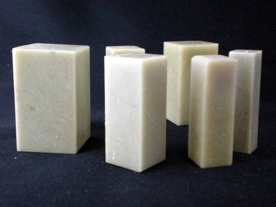 篆刻セット 青田石 白河石 黒石 篆刻刀 印床 初心者 お買得 篆刻セット