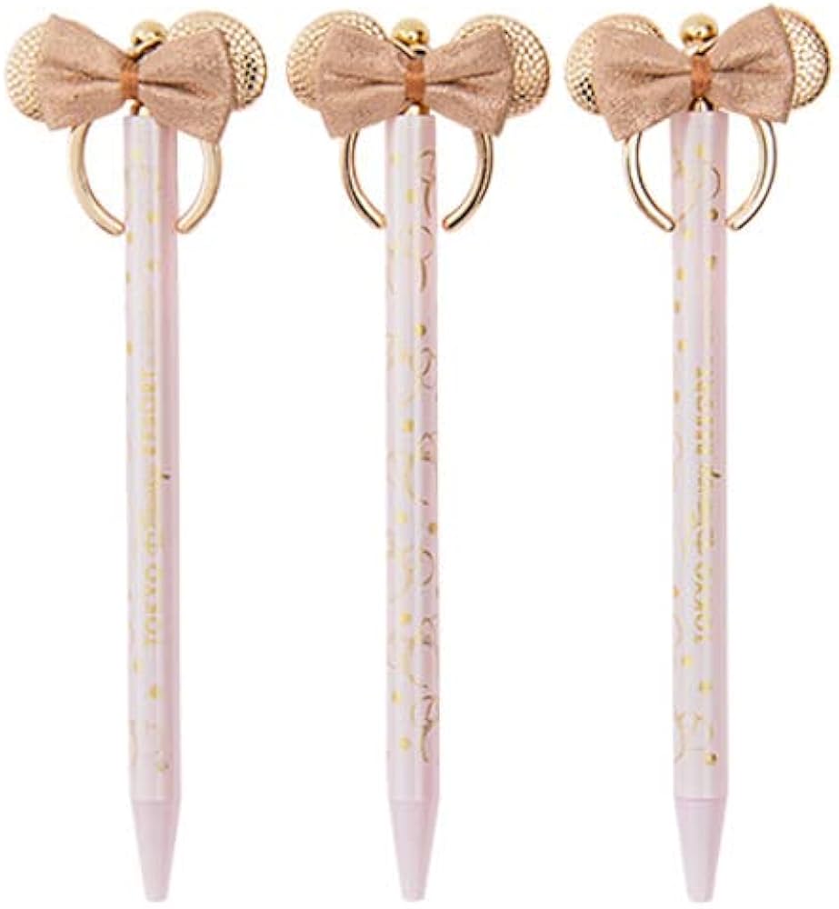 Amazon | ミニーマウス ボールペンセット（カチューシャチャーム付き