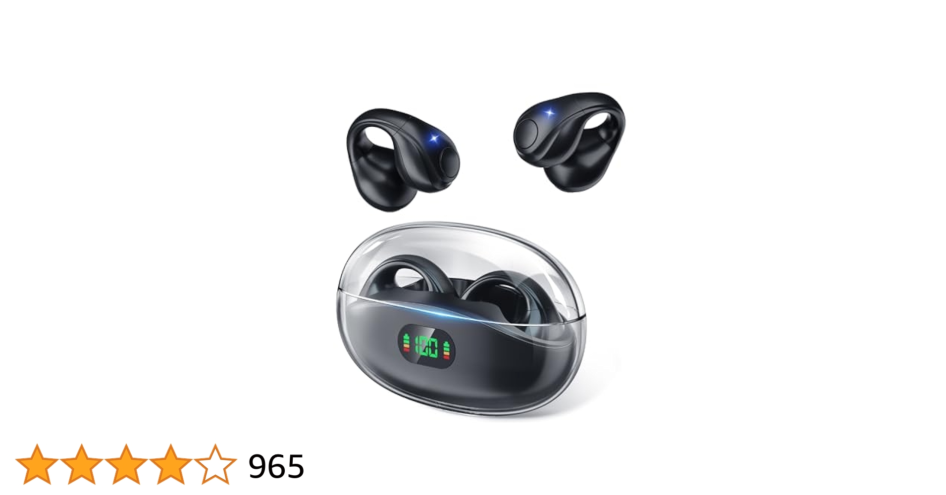 大人気❗️)GIOMZAT ワイヤレス耳挟みイヤホン 骨伝導 高感度イヤホン