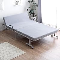 Amazon｜タンスのゲン 折りたたみベッド セミシングル マットレス付き