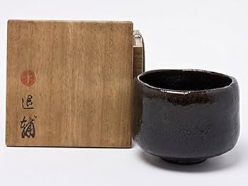 Amazon | 池田退輔 作 本間焼 黒茶碗 ikedataisuke-05 | 池田退輔 | 抹茶碗
