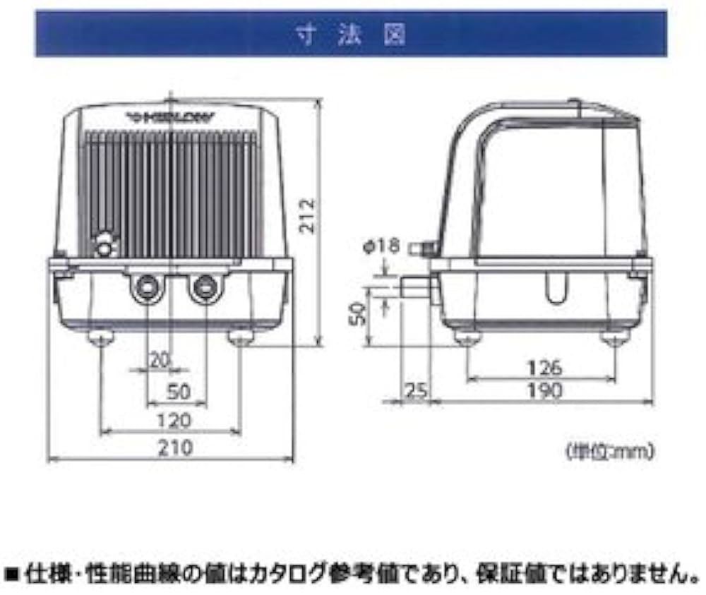 Amazon | テクノ高槻 DUO-80(CP-80W後継機種） 右散気 浄化槽ブロワー