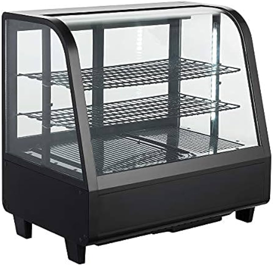 Amazon | Hijiru 卓上冷蔵ショーケース100L/ブラック【HJR-UTK100BK