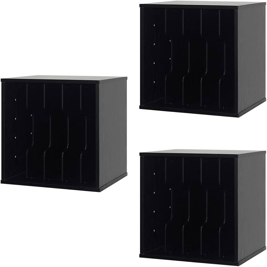 Amazon｜キューブボックスα NEW 縦横仕切りタイプ 3個セット / A4