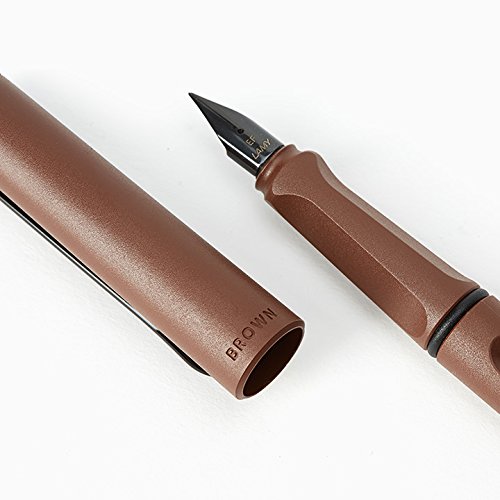 Amazon | LINE FRIENDS LAMY×LINE FRIENDS万年筆 (BROWN in the red